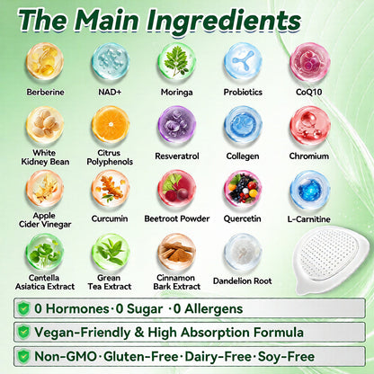 ⚡Official Store | 🍋 Aetherium® Moringa & Berberine 10-IN-1 Advanced Nano Microneedle Patch (Once Daily, visible changes in 7 days) ✅ Obesity, Diabetes, Sleep Apnea, And Joint Issues